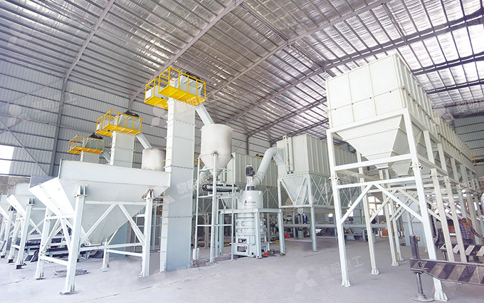 Preparación de polvo ultrafino de carbonato cálcico con molino MW de anillo y rodillos